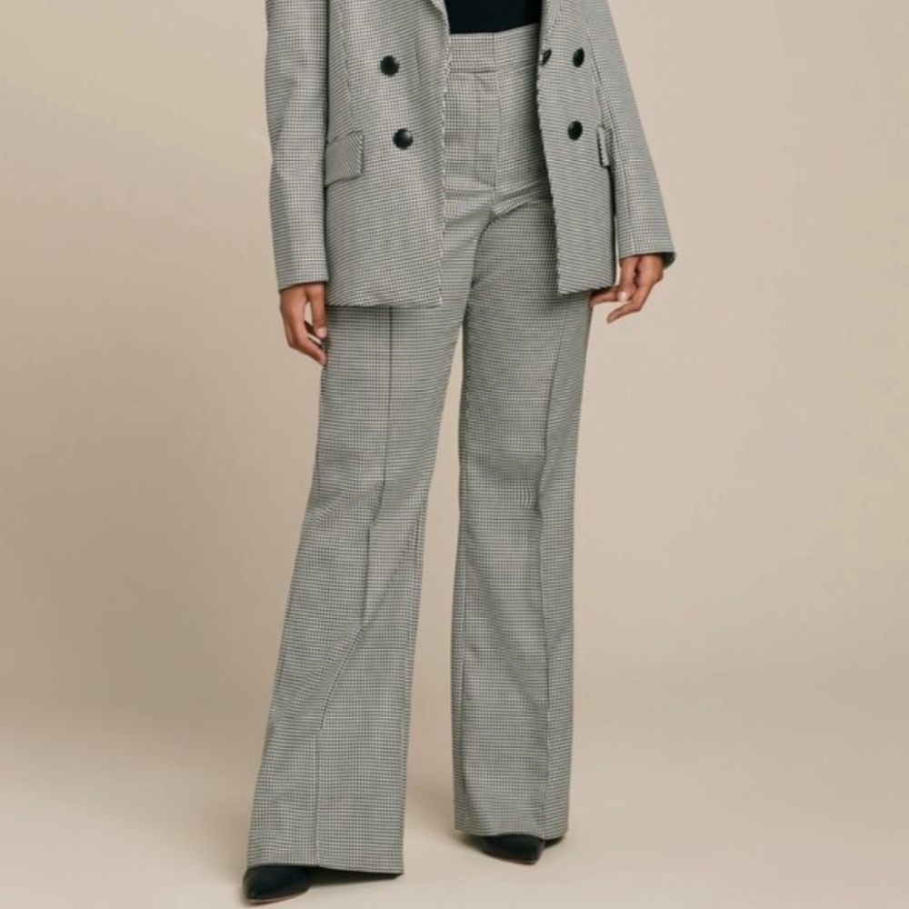 NEW Veronica Beard Hibiscus Pant in Black Multi size 18